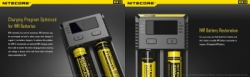 large CHARGER BATTERY TORCH NITECORE INTELLCHARGER NIMH I2 DOUBLE SLOT BALIDIVESHOP 17